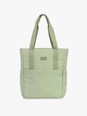 CALPAK Connect Zip Laptop Tote Meadow Sage Green Nylon Bag New With Tags TCN2401